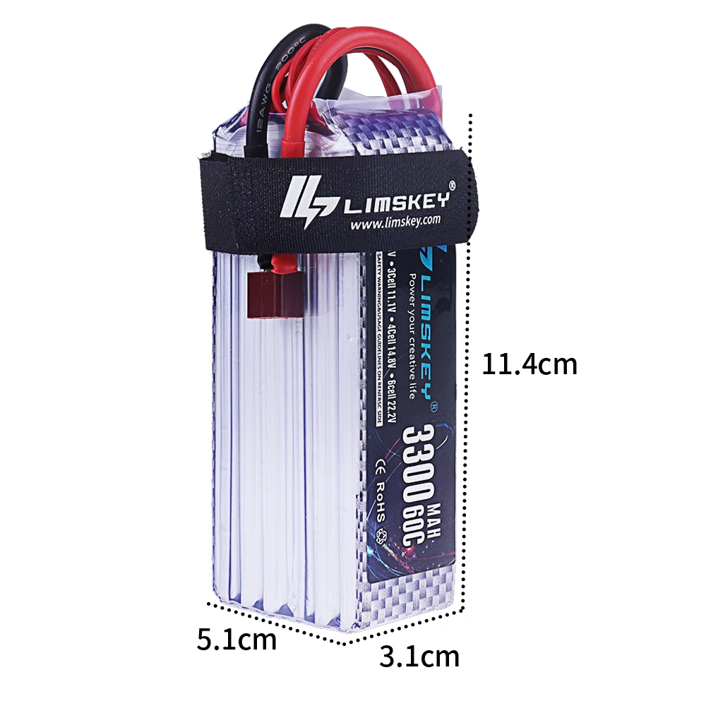 Brand NEW 3300mah 22.2V 60C 6S - Drone Racing Battery ulasan dan harga