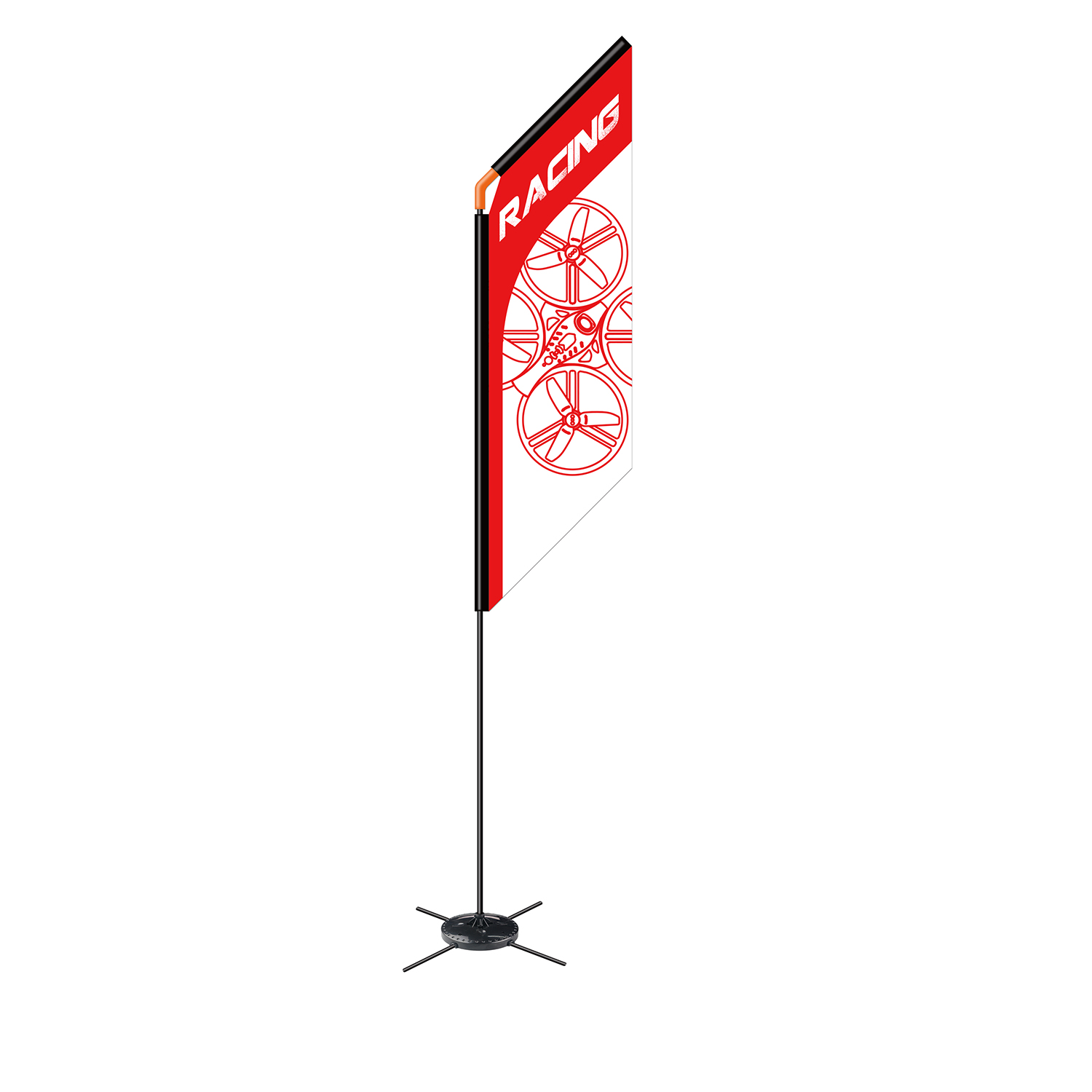 560mm FPV Racer Flag Drone Qua - Drone Racing Flag ulasan dan harga