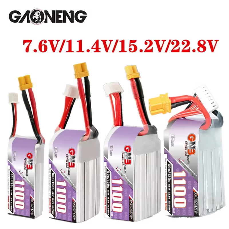 GNB 1100mAh 2S 3S 4S 6S 60C/12 - Drone Racing Battery ulasan dan harga